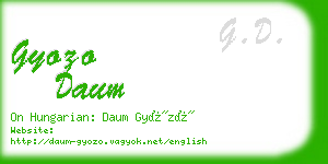 gyozo daum business card